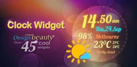 Beautiful Clock Widget v.1.4 (2012/RUS/OS Android)